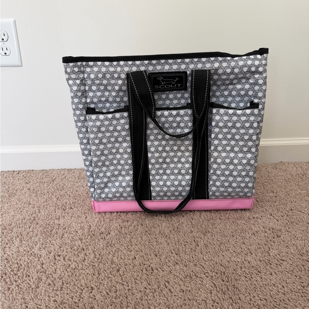 Scout Black and Pink Patterned Tote